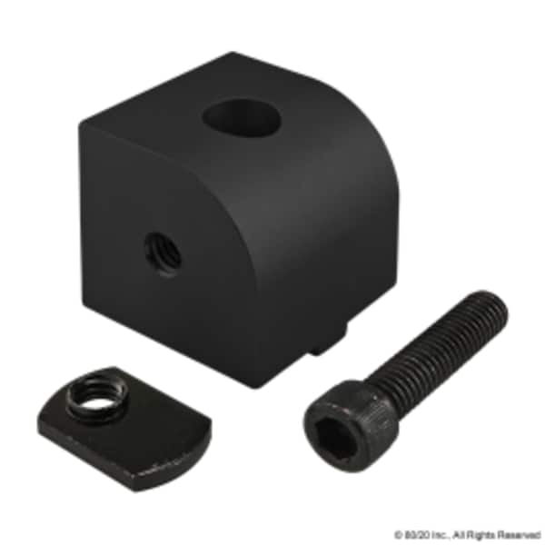 Black 40 S 0 Deg Right Angle Living Nub