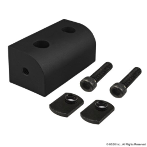 Blk 40S 80mm Univ Right Angle Living Nub