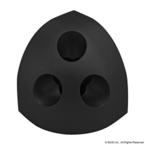 Rounded Corner Connector, 3 Way
