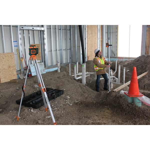 Tripod, 5/8-11, 48 to 60 In L, Aluminum