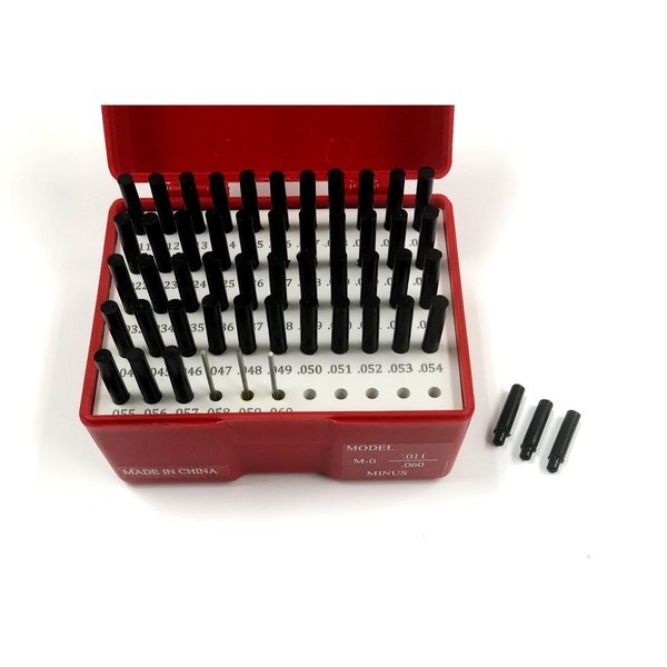 50 Piece M0 Minus Pin Gage Set .011-.060