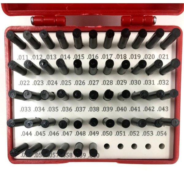 50 Piece M0 Minus Pin Gage Set .011-.060