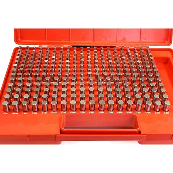 250 Piece M2 Minus Pin Gage Set .251-.500