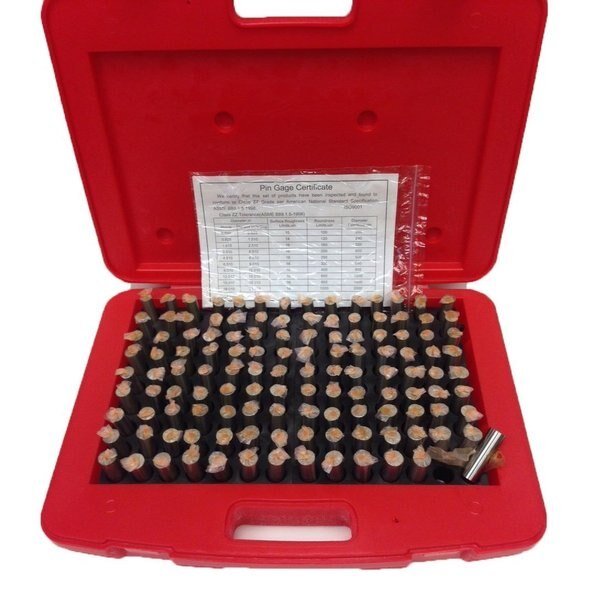 125 Piece M3 Minus Pin Gage Set .501-.625