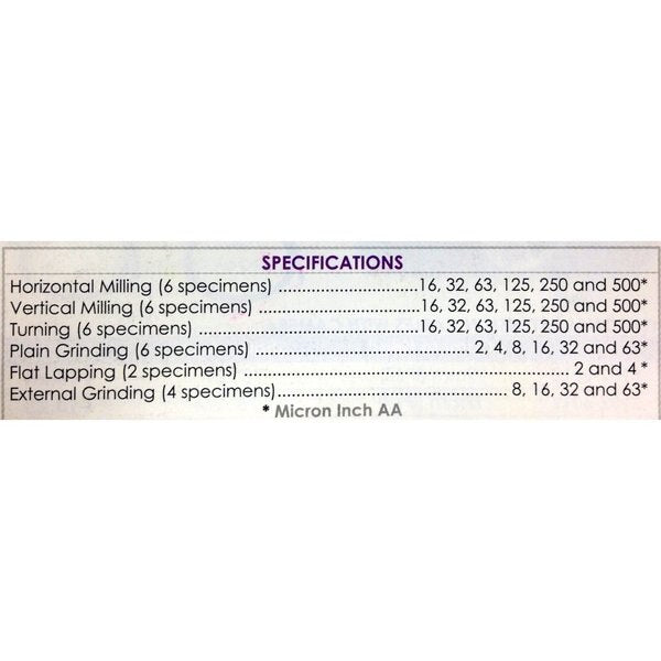 30 Piece Composite Set Of Roughness Standards