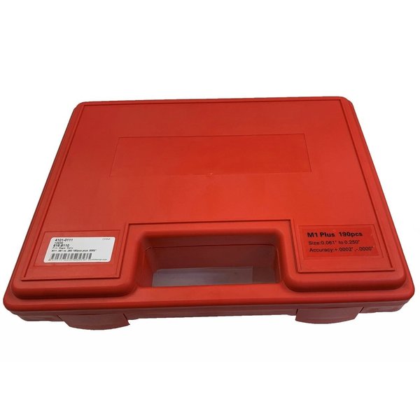 190 Piece M1 Plus Pin Gage Set .061-.250