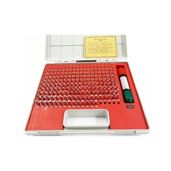 1.30-4.98mm -.005 185 Piece Pin Gage Set