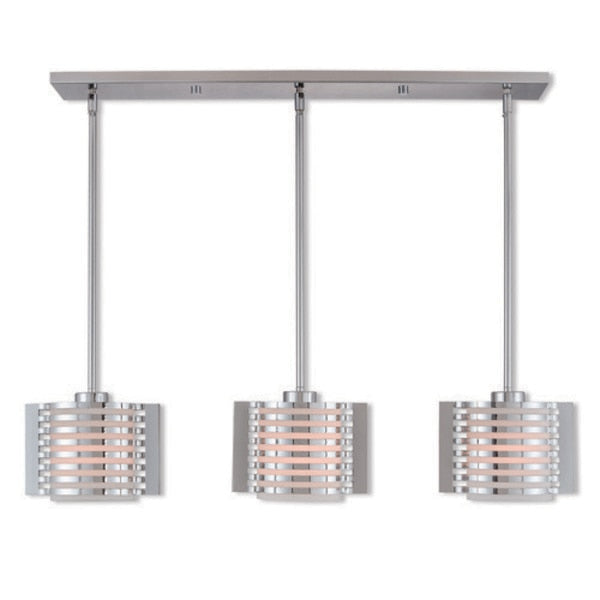 Hilliard 3 Light Polished Chrome Linear Chandelier