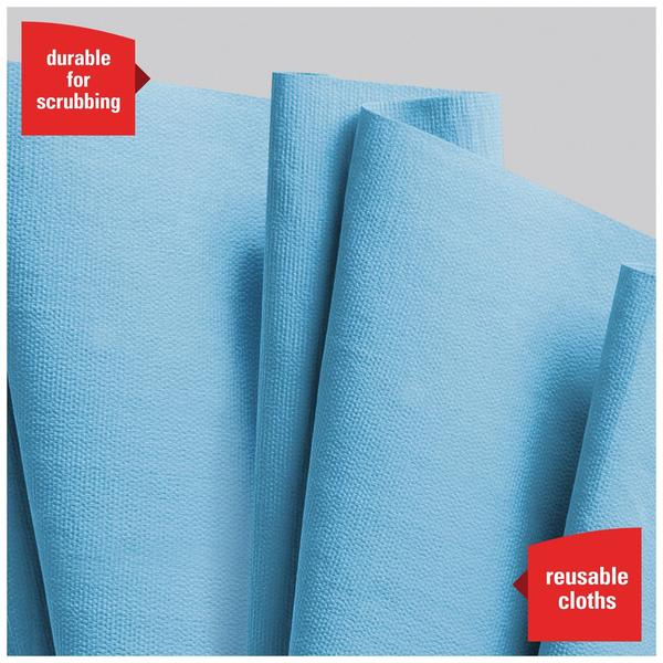 WypAll PowerClean X80 Heavy Duty Cloths, Jumbo Roll, Extended Use Towels, Blue, 475 Sheets/Roll