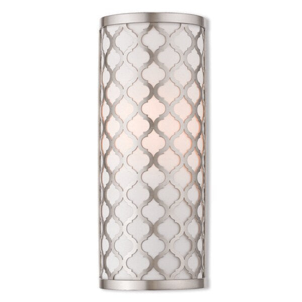 Arabesque 1 Light Brushed Nickel ADA Wall Sconce
