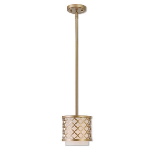 Arabesque 1 Light Soft Gold Mini Pendant
