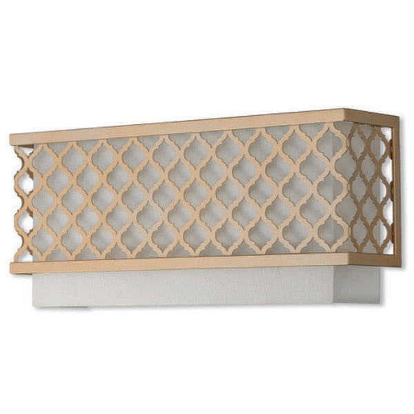 Arabesque 2 Light Soft Gold ADA Wall Sconce