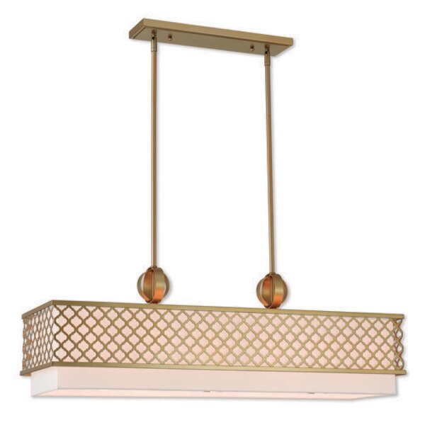 Arabesque 9 Light Soft Gold Linear Chand