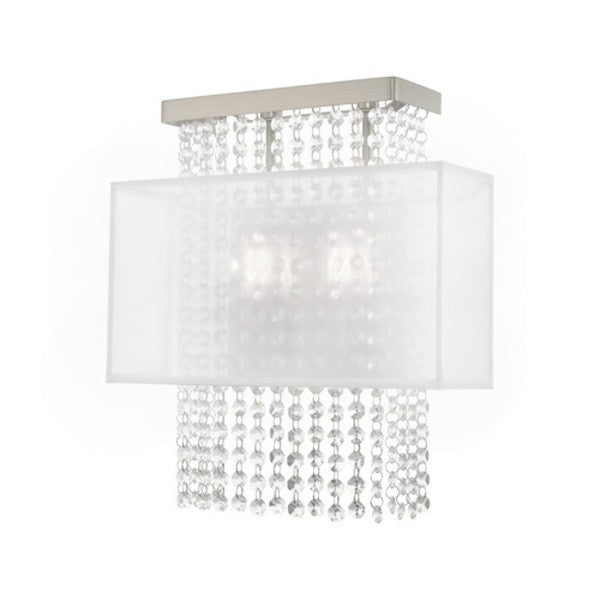Bella Vista 2 Light Brushed Nickel ADA Wall Sconce