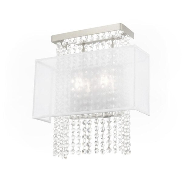 Bella Vista 2 Light Brushed Nickel ADA Wall Sconce