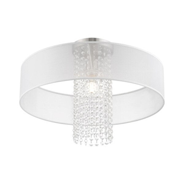 Bella Vista 1 Light Brushed Nickel Ceiling Mount