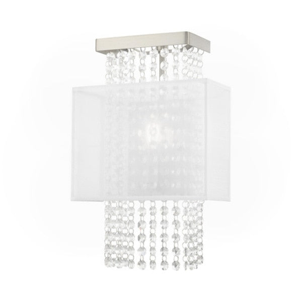 Bella Vista 1 Light Brushed Nickel ADA Wall Sconce