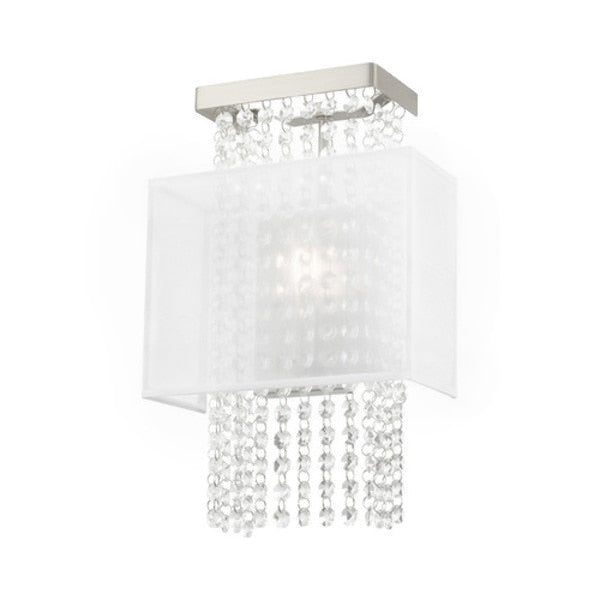 Bella Vista 1 Light Brushed Nickel ADA Wall Sconce