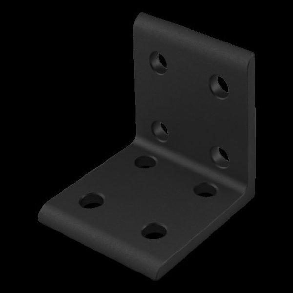 Black 10 S 8 Hole Inside Corner Bracket