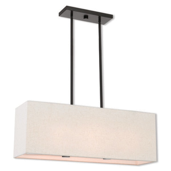 Summit 3 Light English Bronze Linear Chandelier