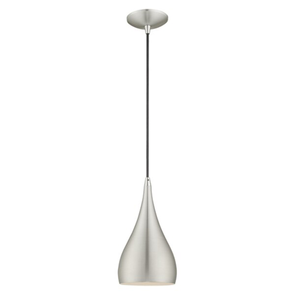 Metal Shade Mini Pendants 1 Light Brushe