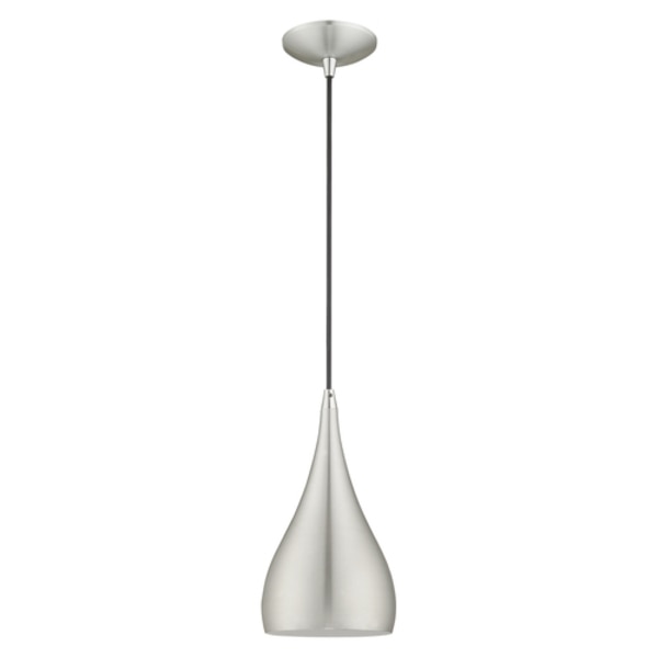Metal Shade Mini Pendants 1 Light Brushe