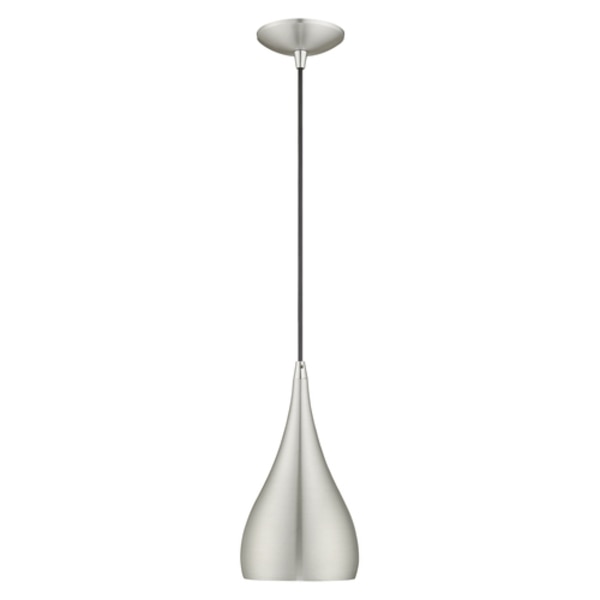 Metal Shade Mini Pendants 1 Light Brushe
