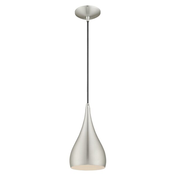 Metal Shade Mini Pendants 1 Light Brushe