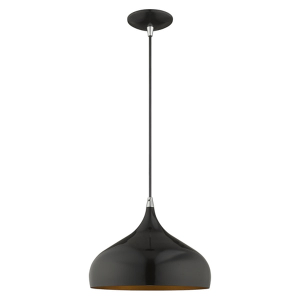 Metal Shade Mini Pendants 1 Light Shiny