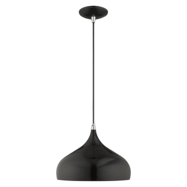 Metal Shade Mini Pendants 1 Light Shiny