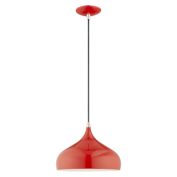 Metal Shade Mini Pendants 1 Light Shiny