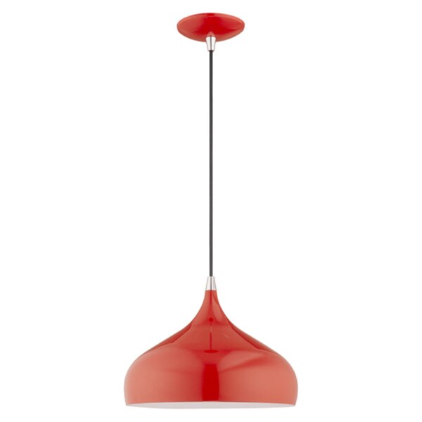 Metal Shade Mini Pendants 1 Light Shiny