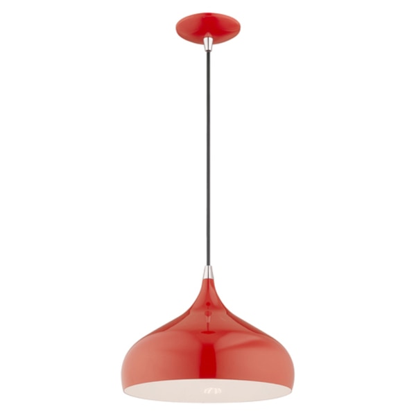 Metal Shade Mini Pendants 1 Light Shiny