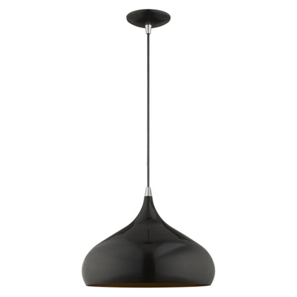 Metal Shade Mini Pendants 1 Light Shiny