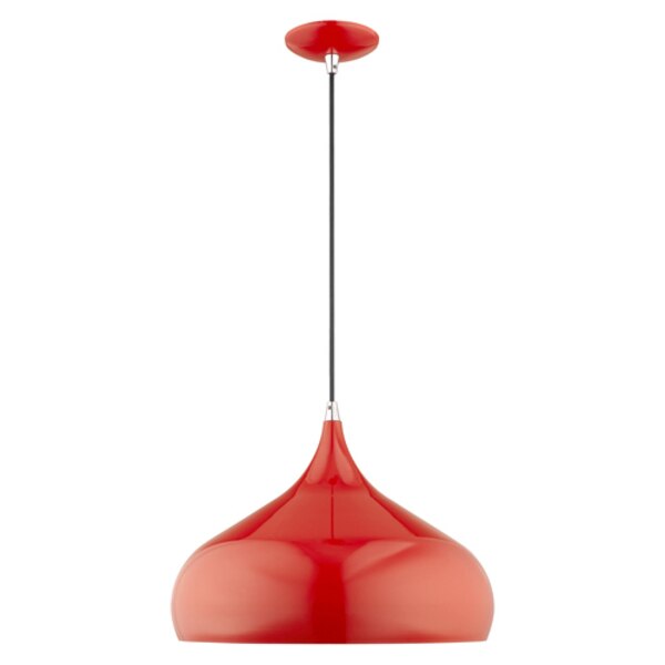 Metal Shade Mini Pendants 1 Light Shiny