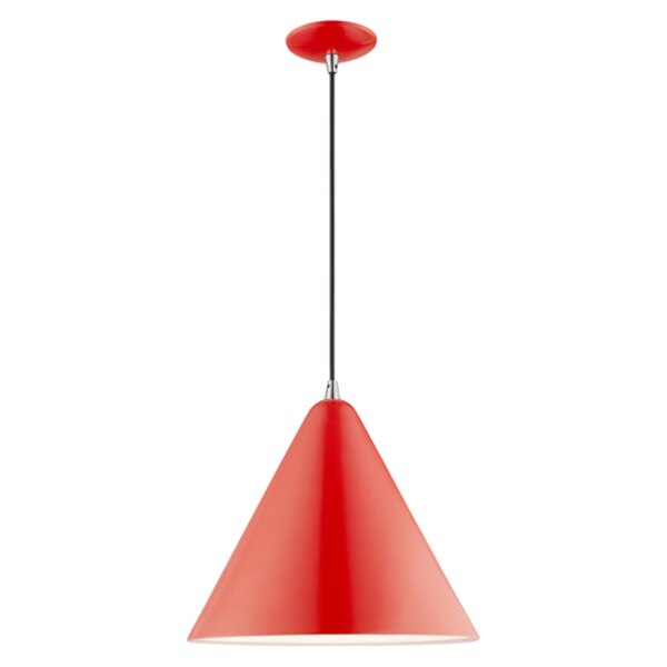 Metal Shade Mini Pendants 1 Light Shiny