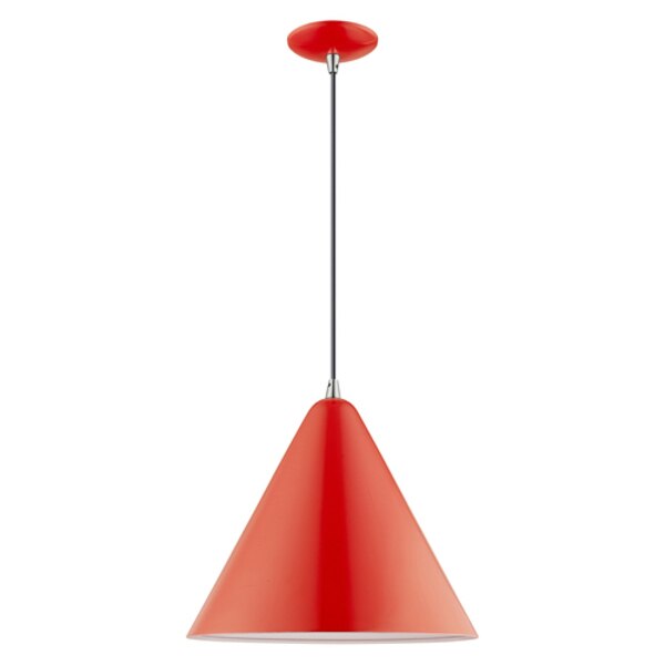 Metal Shade Mini Pendants 1 Light Shiny