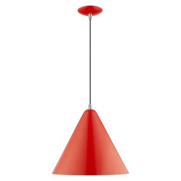 Metal Shade Mini Pendants 1 Light Shiny