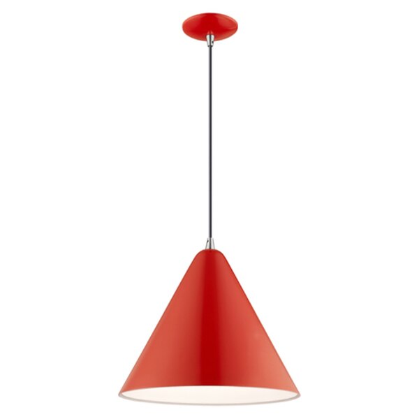 Metal Shade Mini Pendants 1 Light Shiny