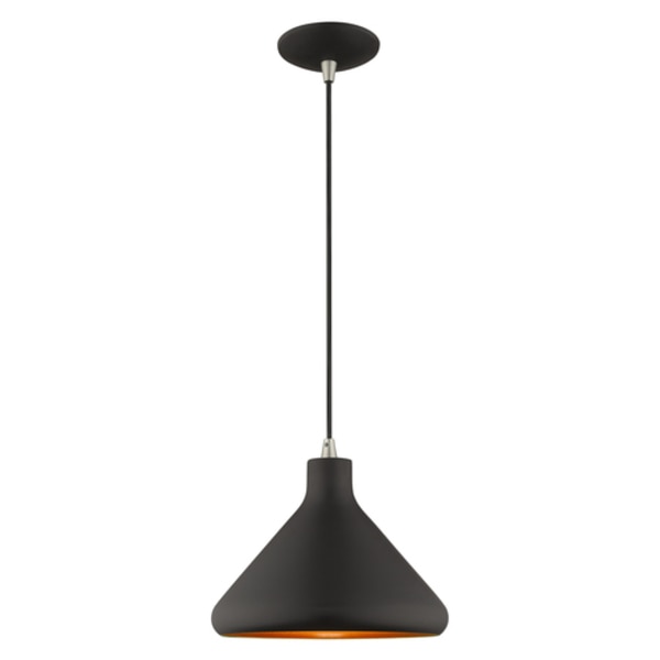 Metal Shade Mini Pendants 1 Light Black