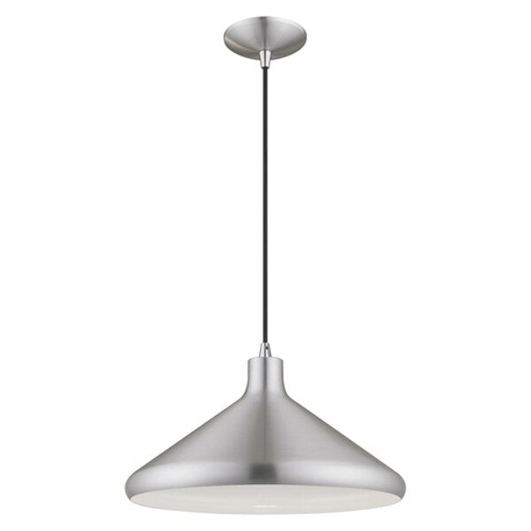 Metal Shade Mini Pendants 1 Light Brushed Aluminum Mini Pendant