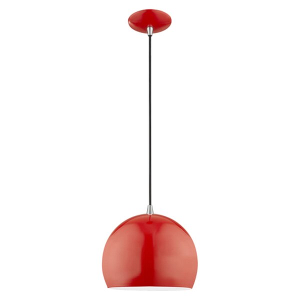 Metal Shade Mini Pendants 1 Light Shiny