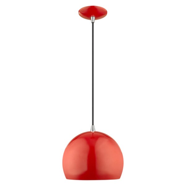 Metal Shade Mini Pendants 1 Light Shiny