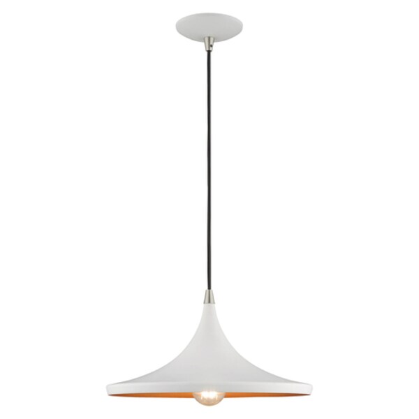 Metal Shade Mini Pendants 1 Light White