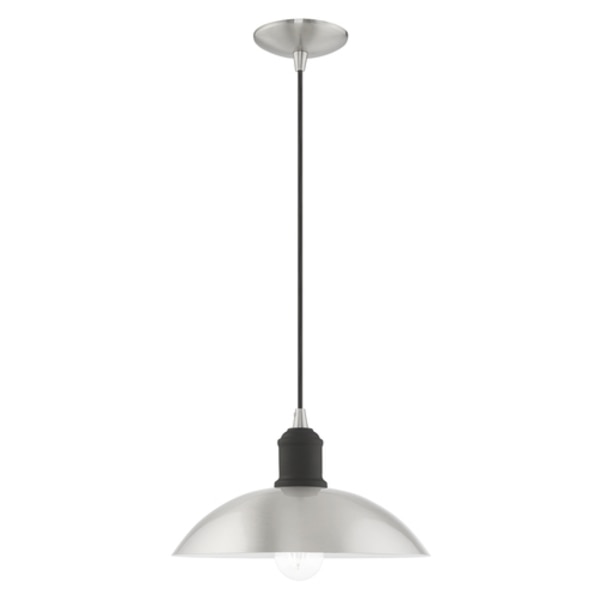 Metal Shade Mini Pendants 1 Light Brushed Nickel Mini Pendant