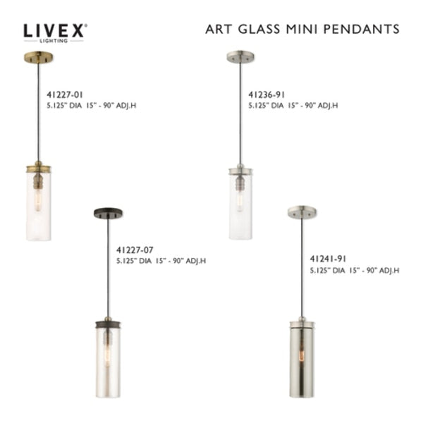 Art Glass Mini Pendants 1 Light Antique
