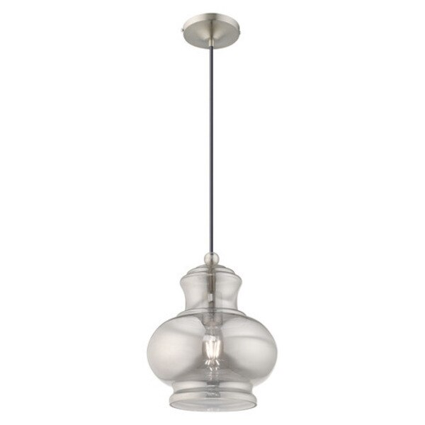Art Glass Mini Pendants 1 Light Brushed