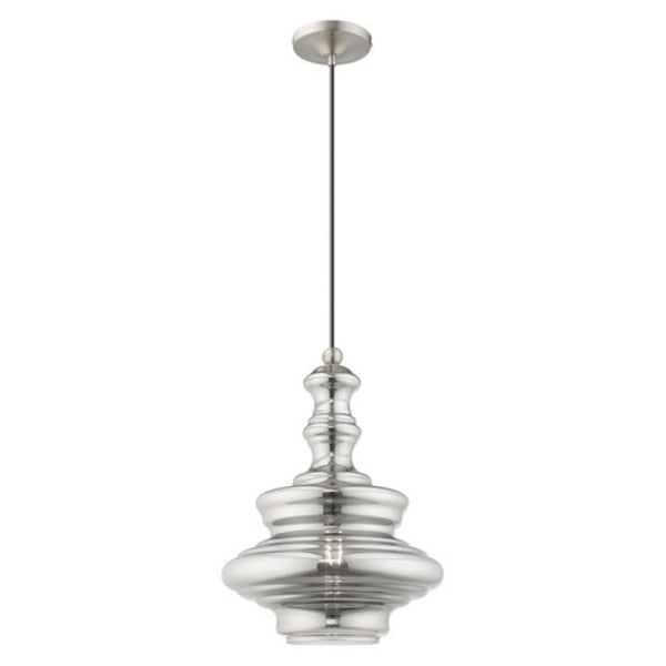 Art Glass Mini Pendants 1 Light Brushed
