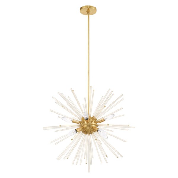 Utopia 8 Light Satin Brass Pendant Chand