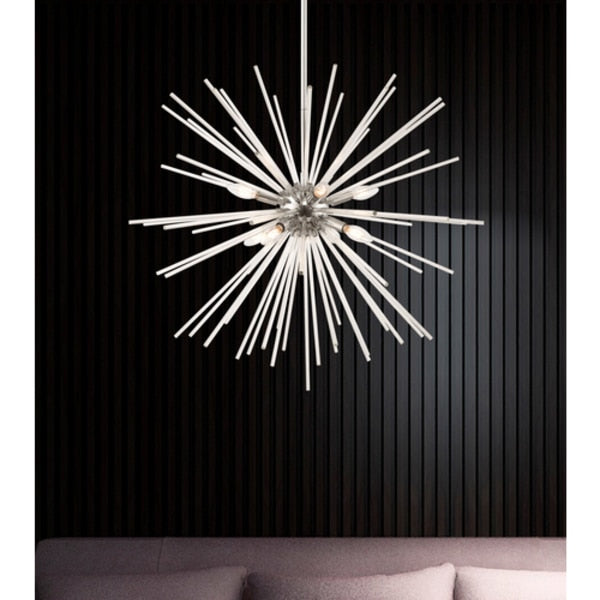 Utopia 8 Light Polished Chrome Pendant Chandelier